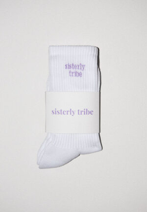 SisterlyTribeCrewSocksLavender